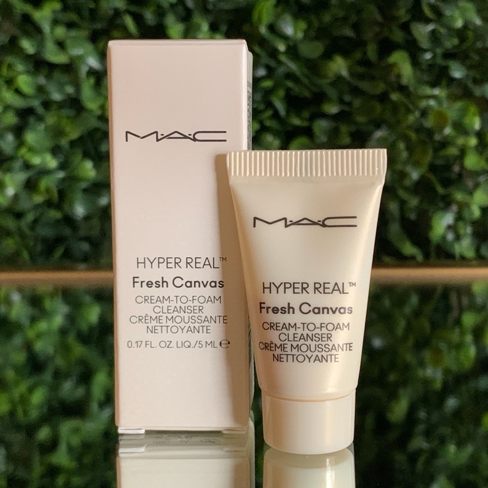 MAC Hyper Real Fresh Canvas Cream To Foam Cleanser Mini Travel Size | NEW